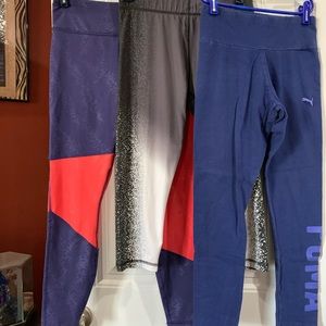 3 pair of puma legging Sz Med